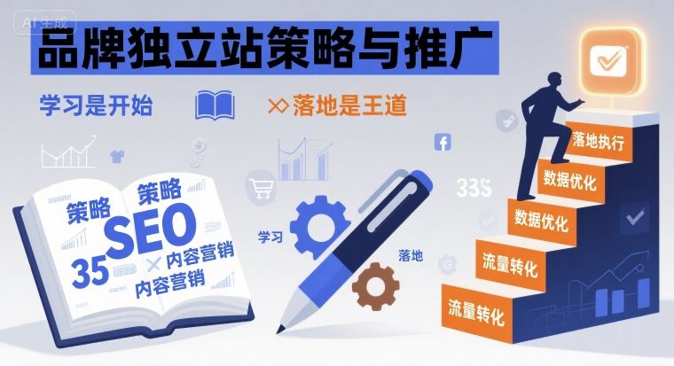 品牌独立站策略与推广，学习是开始，落地是王道-米创网