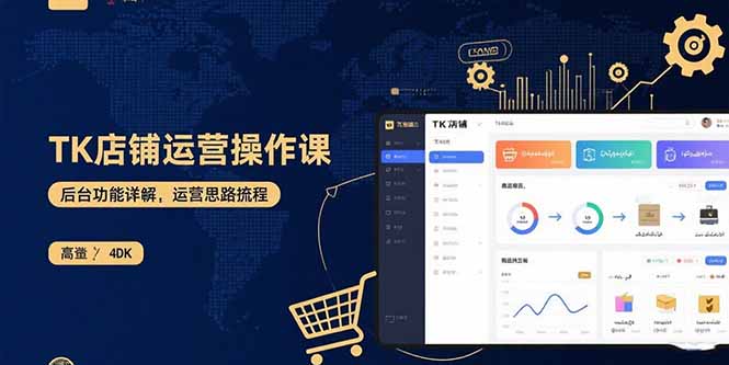 TK店铺运营实操课：后台功能详解，商品上架流程，运营思路拆解-米创网