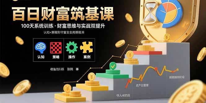 百日财富筑基课：认知+策略+实操+案例拆解 实现从创富到守富全周期能力-米创网