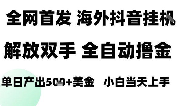 海外抖音无人直播，单日产出1.5k+，长期稳定，新手可玩，无脑操作【揭秘】-米创网