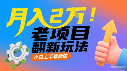 月入2W！老项目翻新玩法，小白上手就能做，非常容易上手-米创网