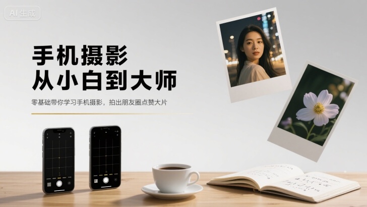 手机摄影从小白到大师，零基础带你学习手机摄影，拍出朋友圈点赞大片-米创网