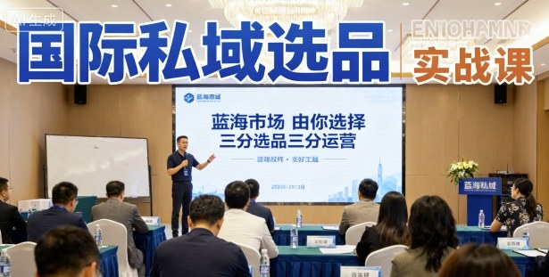 国际私域选品实战课，蓝海市场由你选择，七分选品三分运营-米创网