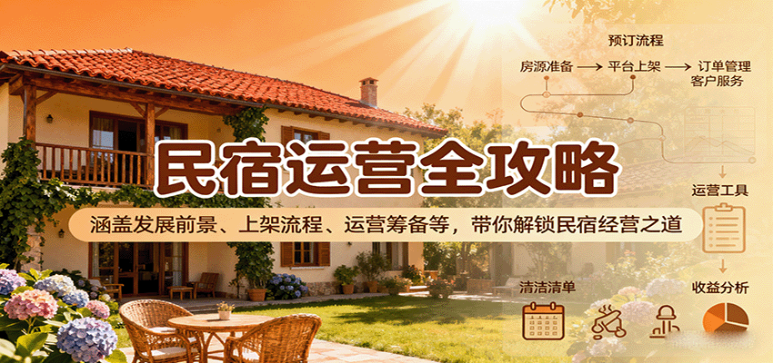 民宿运营全攻略：涵盖发展前景、上架流程、运营筹备等，带你解锁民宿经营之道-米创网