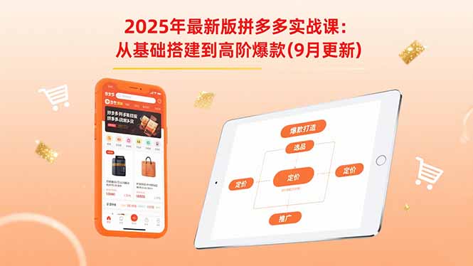 2025年最新版拼多多实战课：从基础搭建到高阶爆款(9月更新-米创网