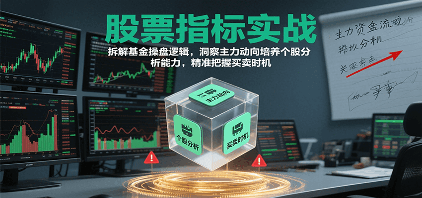 股票指标实战，基金操盘逻辑拆解，洞察主力动向培养个股分析能力把握买卖时机(更新)-米创网