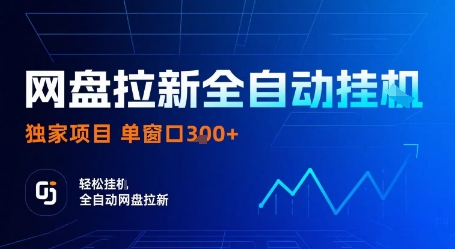 网盘拉新全自动挂G，独家项目，全自动运行完成拉新做任务，单窗口3张+【揭秘】-米创网