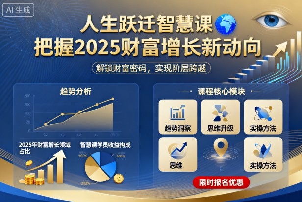 人生跃迁智慧课，把据2025财富增长新动向-米创网