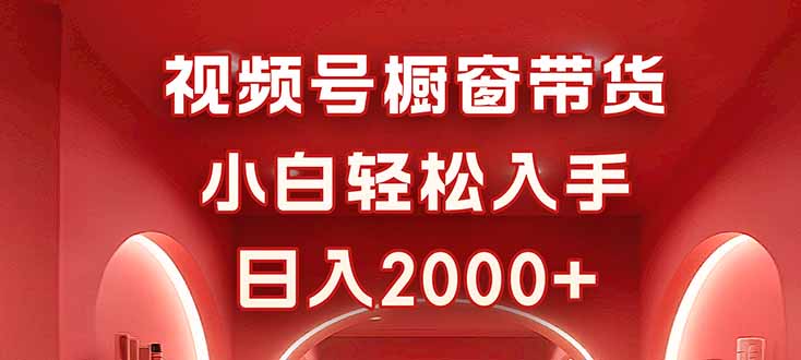 视频号橱窗带货，小白轻松入手，日入2000+-米创网