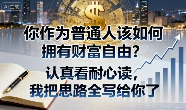 付费文章：你作为普通人该如何拥有财富自由？认真看耐心读，我把思路全写给你了-米创网