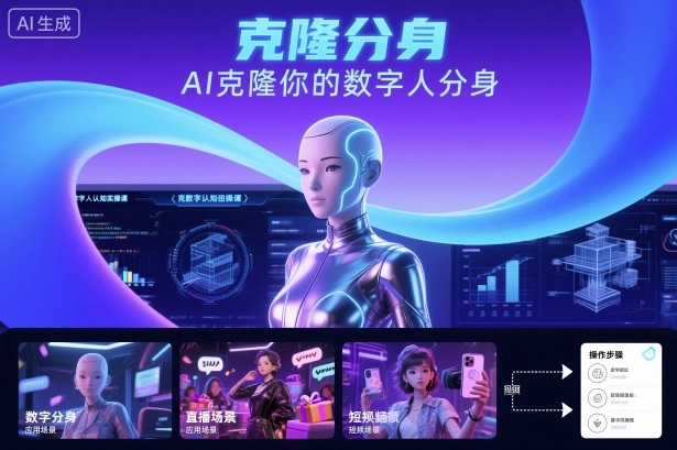 AI数字人认知实操课，克隆你的数字人分身-米创网