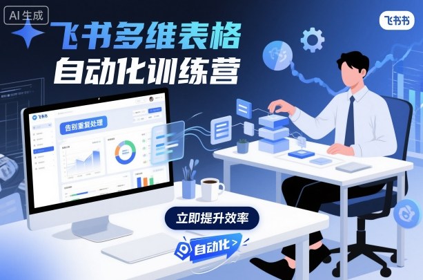 飞书多维表格自动化训练营，手把手教你告别重复处理，用多维表格开启高效办公新模式-米创网