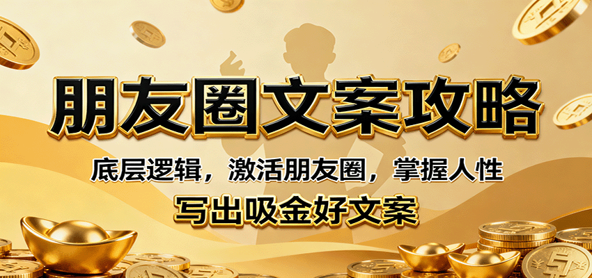 朋友圈文案攻略：底层逻辑，激活朋友圈，掌握人性，写出吸金好文案-米创网