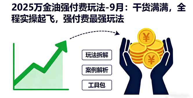 2025万金油强付费玩法-9月：干货满满，全程实操起飞，强付费最强玩法-米创网