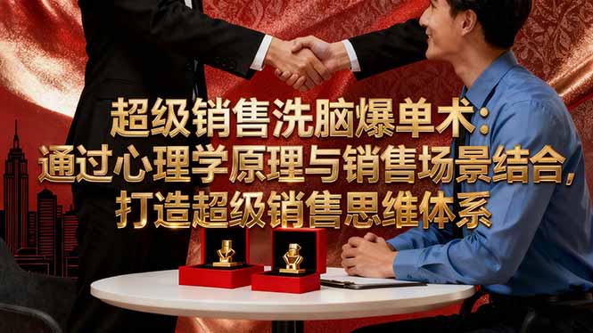 超级销售洗脑爆单术：通过心理学原理与销售场景结合,打造超级销售思维体系-米创网