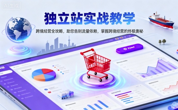 独立站实战教学，跨境经营全攻略，助您告别流量依赖，掌握跨境经营的终极奥-米创网