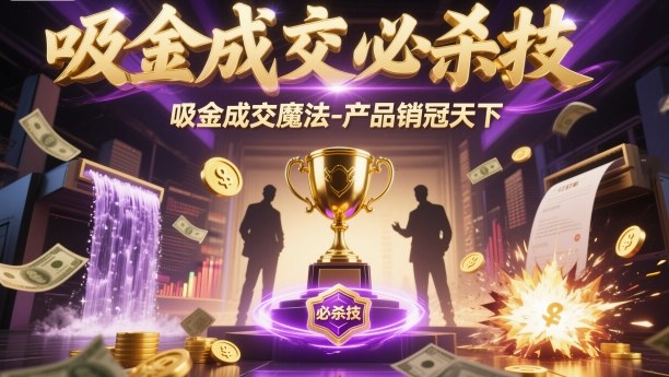 吸金成交必杀技，吸金成交魔法-产品销冠天下-米创网