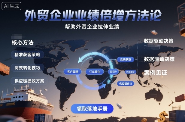外贸企业业绩倍增方法论，帮助外贸企业拉伸业绩-米创网