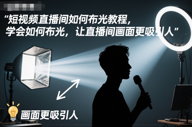 短视频直播间如何布光教程，学会如何布光，让直播间画面更吸引人-米创网