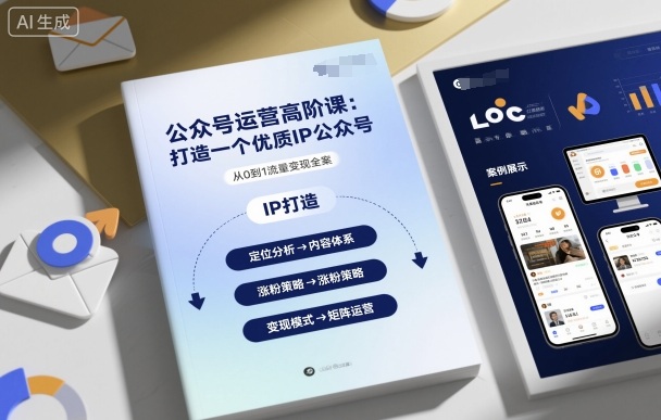 公众号运营高阶课，打造一个优质IP公众号-米创网