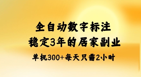 全自动数字标注，稳定3年的蓝海项目，居家也能矩阵开干的副业，单机日入3张+【揭秘】-米创网