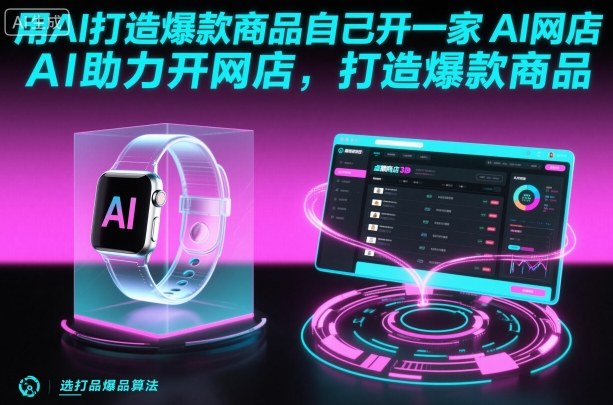 用AI打造爆款商品自己开一家AI网店，AI助力开网店，打造爆款商品-米创网