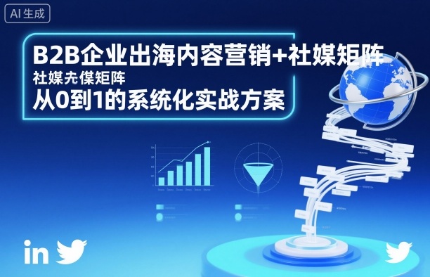 B2B企业出海内容营销+社媒矩阵，从0到1的系统化实战方案-米创网