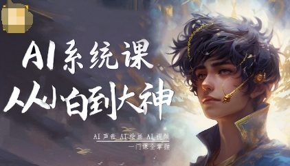 AI系统课程，从小白到大神系统学AI，AI声音-AI绘画-AI视频一门课全掌握-米创网
