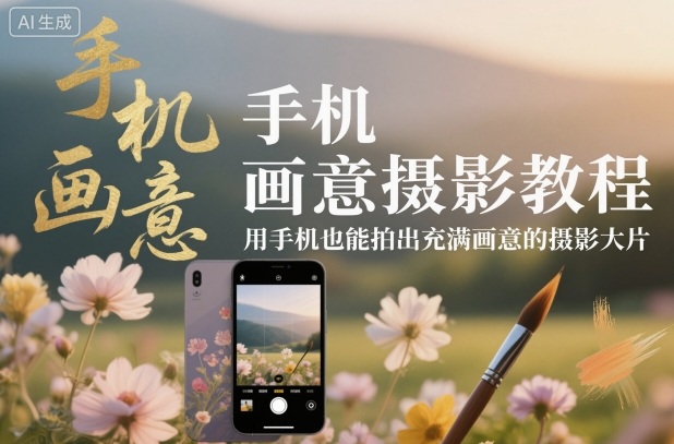 手机画意摄影教程，用手机也能拍出充满画意的摄影大片-米创网