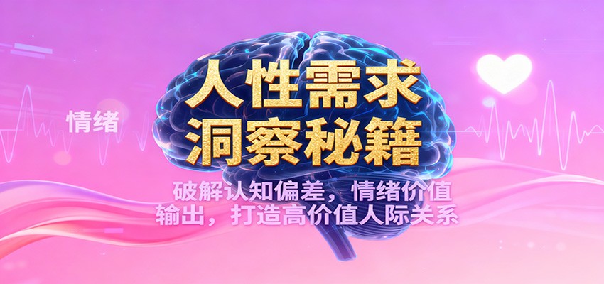 人性需求洞察秘籍，破解认知偏差，情绪价值输出，打造高价值人际关系-米创网