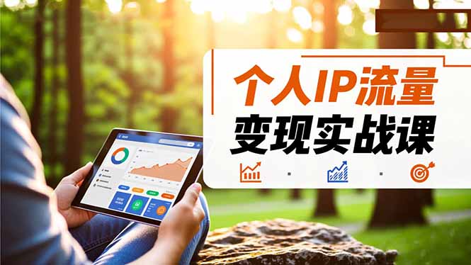 个人IP流量变现实战课，涵盖多平台引流、打造个人IP并实现稳定流量变现-米创网