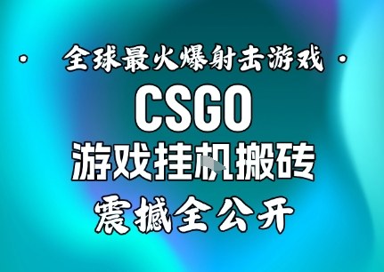 【年底大揭秘】基于全球最火爆的射击CSGO游戏挂G搬砖，日入5张+，震撼公开-米创网