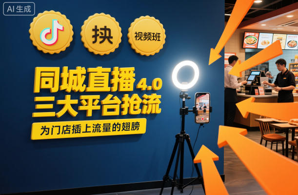 同城直播实操班4.0，三大平台抢流，为门店插上流量的翅膀-米创网