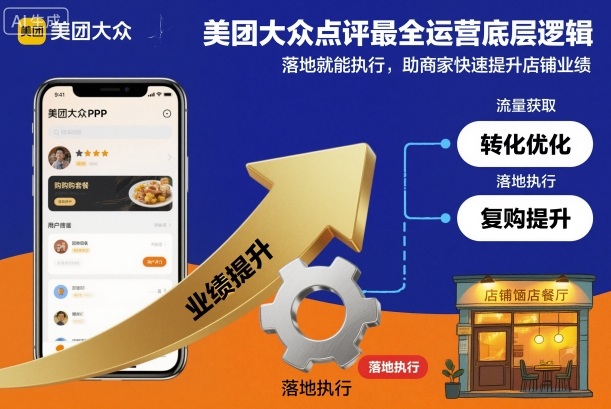 美团大众点评最全运营底层逻辑，落地就能执行，助商家快速提升店铺业绩-米创网