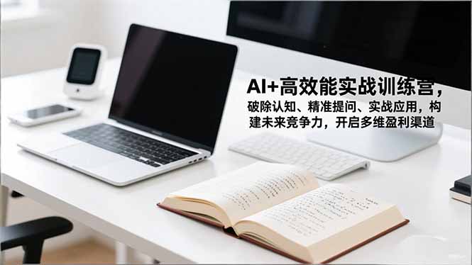 AI+高效能实战训练营，破除认知、精准提问、实战应用，构建未来竞争力，开启多维盈利渠道-米创网