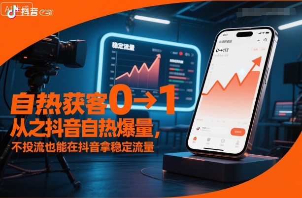 自热获客从0到1之抖音自热爆量，不投流也能在抖音拿稳定流量-米创网