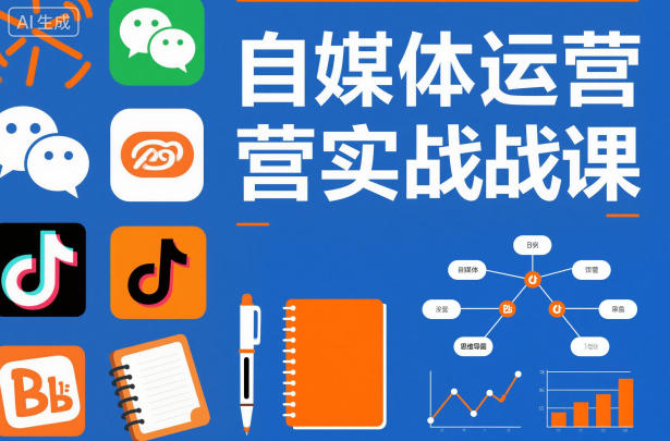 自媒体运营实战课，掌握一套系统的自媒体运营底层方法论，成为优秀的内容创作者-米创网