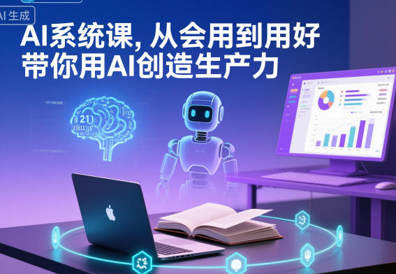 AI系统课，从会用到用好，带你用AI创造生产力-米创网