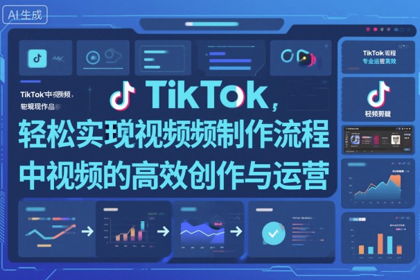 TikTok中视频制做流程，轻松实现Tk中视频的高效创作与运营-米创网