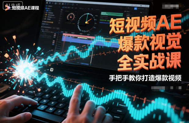 短视频AE爆款视觉全实战课，手把手教你打造爆款视频-米创网