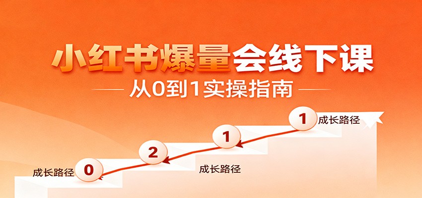 小红书爆量会线下课，聚焦小红书运营全流程，从0到1爆店实操方案-米创网