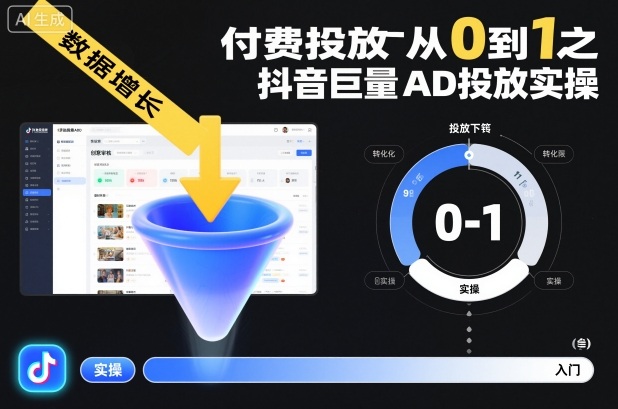 ​​‌‬‌‍⁤⁣​​⁤⁢​⁤​‍‬‬​⁤⁣‍‬⁤​⁡​⁣⁡‌‍​⁤⁣‍⁣​‌⁢⁢⁡‍⁣⁡​付费投放从0到1之抖音巨量AD投放实操-米创网