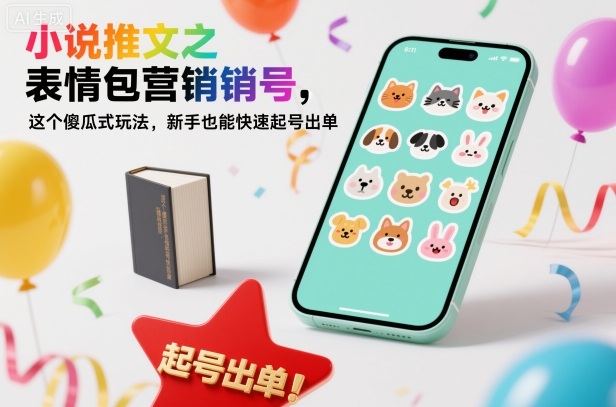 小说推文之表情包营销号，这个傻瓜式玩法，新手也能快速起号出单-米创网