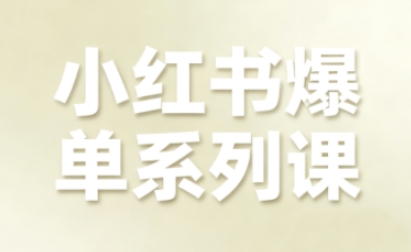 小红书爆单系列课，聚焦小红书电商全链路增长(更新)-米创网