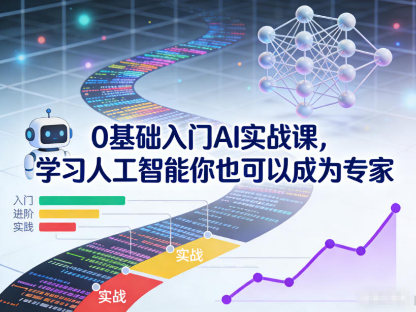 0基础入门AI实战课，学习人工智能你也可以成为专家-米创网