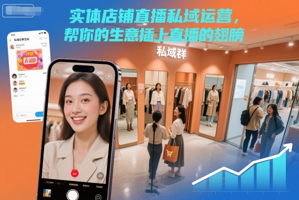 实体店铺直播私域运营，帮你的生意插上直播的翅膀-米创网