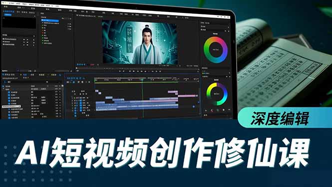 AI短视频创作修仙课，从炼气到金仙、爆款复刻、深度编辑，掌握全栈AI能力-米创网