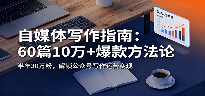 自媒体写作指南：60篇10万+爆款方法论，半年30万粉，解锁公众号写作运营变现-米创网