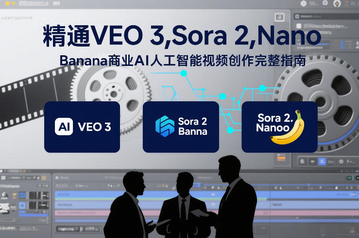 精通VEO 3，Sora 2，Nano Banana商业AI人工智能视频创作完整指南-米创网
