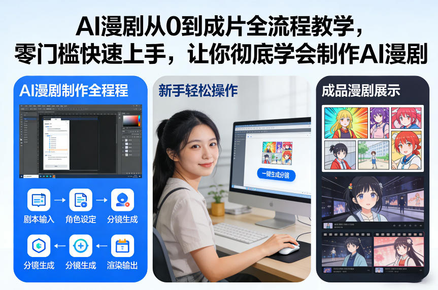 AI漫剧从0到成片全流程教学，零门槛快速上手，让你彻底学会制作AI漫剧【保姆级教程】-米创网